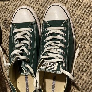 Dark green converse